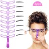 Eyebrow Stencil for Beginners, 8 Styles Eyebrow Shaper Kit with
