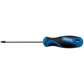 Draper 48931 Soft Grip Cross Slot Screwdriver, 75 mm Blade Length