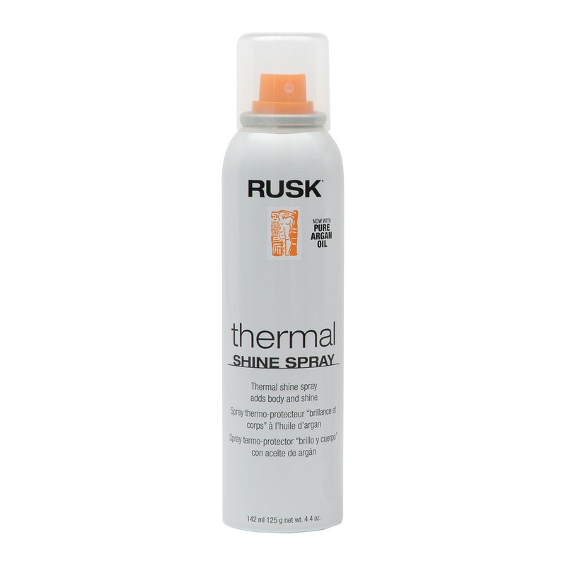RUSK Thermal Shine Spray, Pure Argan Oil, Eliminates Frizz and