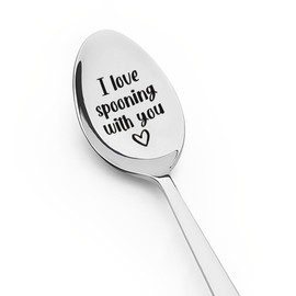Girlfriend Boyfriend Birthday Gifts for Women Men Couples I Love Spooning with You Spoon Gift for Wife Husband Anniversary Wedding Gift for Fiance Fiancee Engagement Wedding Gifts for Him Her