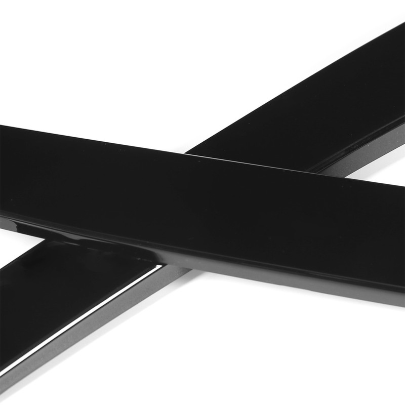 2pcs Rear Window Side Spoiler Canard Wing Glossy Black Replacement