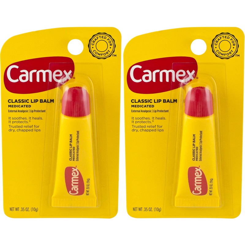 Carmex Lip Balm, 0.35 oz, Pack of 2