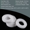 MECCANIXITY PTFE Flat Washers 12mm OD 6mm ID 2mm Thick