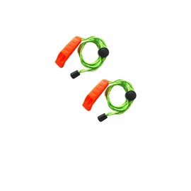Splendorflying 2PCS Emergency Whistle with Lanyard Safety Whistle Camping Hike Rescue Signal Survival Whistle (SFV90149)