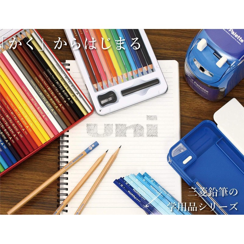 Mitsubishi Pencil K55642B Kakata Pencil Uni Palette 2B, Pastel Pink,