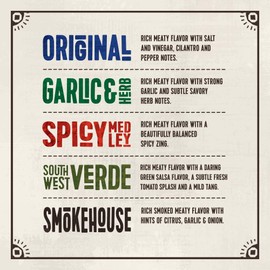 Made by True Beef Sliced Bites Spicy Variety (2 oz, Pack of 3) - All Natural, Zero-Sugar True Jerky Biltong - High Protein, Keto, Paleo & Whole30 Diet - Sugar-Free, Gluten-Free, Carb-Free