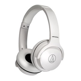 Audio-Technica ATH-S220BT WH Wireless Headphones Bluetooth Up to 60 Hours Playtime Fast Charging Low Latency Mode Multi-Point Support On-Ear Headphones Slim Domestic Genuine ATH-S220BT WH White