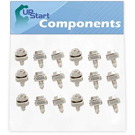 18-Pieces 279393 Dryer Cord Screw Kit Replacement for Kenmore/Sears 110.65966401 Dryer - Compatible with 279393 Terminal Block Screw Kit