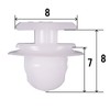 10 Pcs Lining Clip Back Door Hinge Cover Clip Suzuki