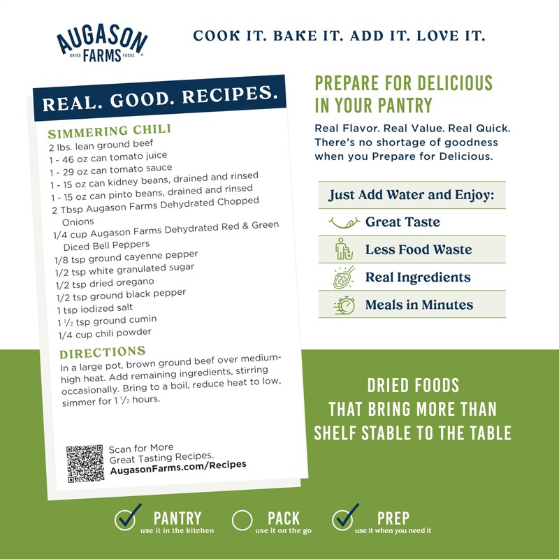 Augason Farms Dehydrated Chopped Onions Can, Emergency Food Supply, Everyday