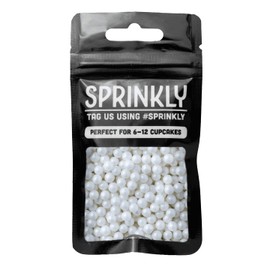 SPRINKLY - Glimmer Pearls - White (5-7mm) - 30g