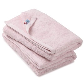 imaa Imabari Towel, Certified Bath Towel, Set of 2, Hot, Fluffy, Thin, Quick Drying, Water Absorbent, Quick Drying, Made in Japan, Pink 2 Pieces