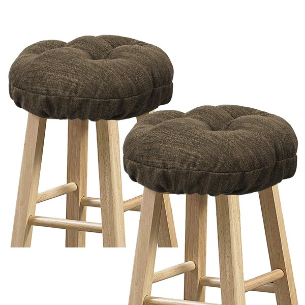 baibu Set of 2 Stool Covers Round, Super Soft Round