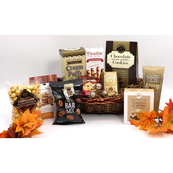 Gift Basket Village - Autumn In Gold Gift Basket With The Colors And Flavors Of Fall