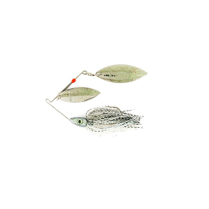 Nichols señuelos pulsador escama de Metal Doble Sauce spinnerbait, Green