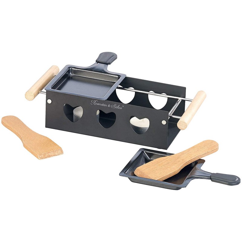 Rosenstein & Söhne Raclette without electricity: set of 4 tea