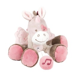 Nattou Mini music box, girl, 20 cm, pink - jade the unicorn