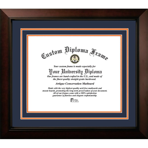 Campus Images Auburn University 17w x 13h Blue and Orange