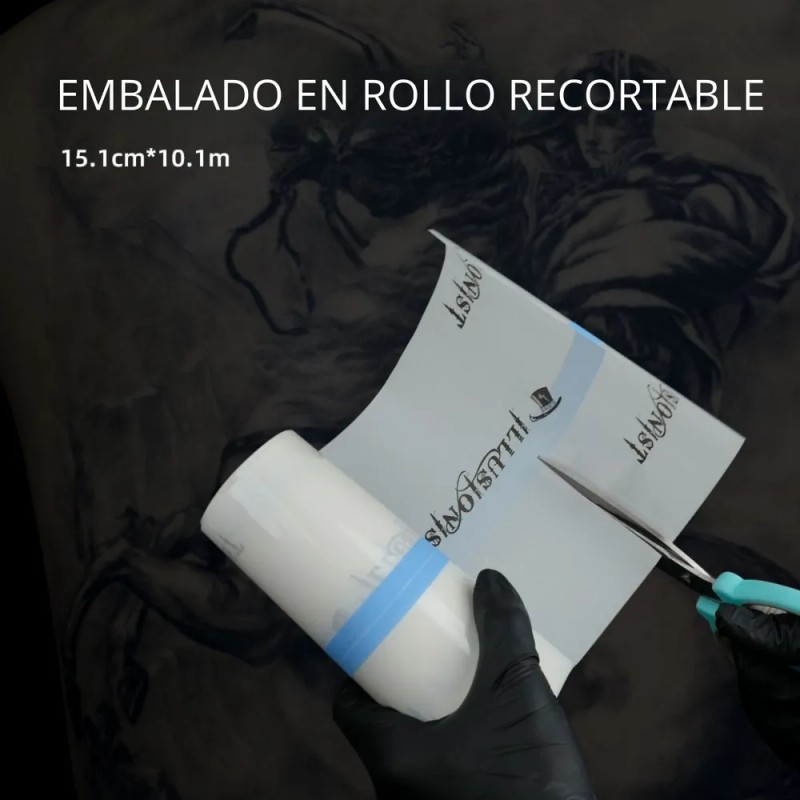 Parche Curación Tattoo Film Protector Tatuaje Rollo 15cmx10m