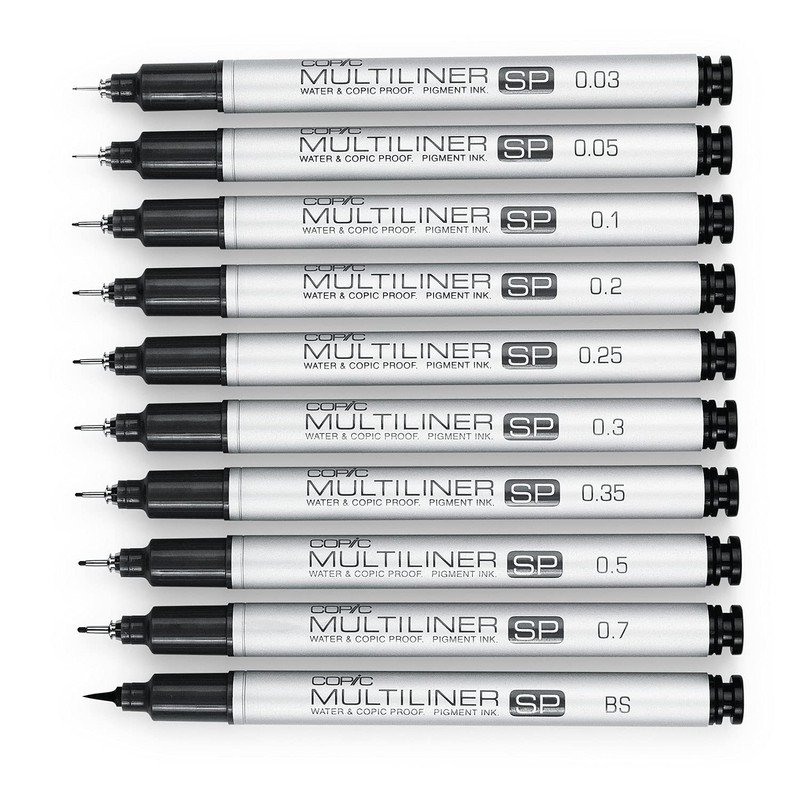 Copic Multiliner SP Black Ink Marker, 0.7 Tip