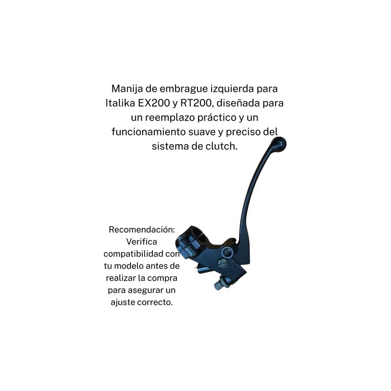 Manija De Embrague Izquierda Italika Ex200/rt200