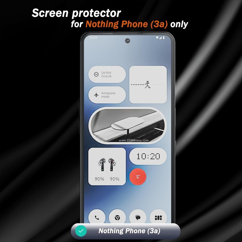 Cmiuubrer 2 Pack Privacy Tempered Glass for Nothing Phone (3a)