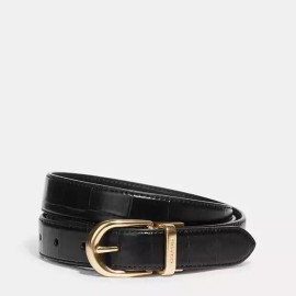 Coach NEW Coach Classic Buckle Cut To Size Reversible Belt 25 Mm Black CF272