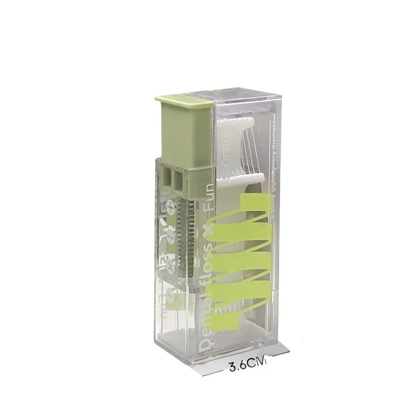 Portable Floss Dispenser for Daily Oral Care – Refillable Press-to-Eject