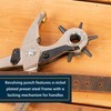 Weaver Leather Supply German Made Revolving Leather Hole Punch Tool,