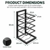 5-Tier Adjustable Pot & Pan Organizer for Cabinets – Black