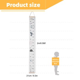 SPYMINNPOO Growth Chart, Cute Wall Stickers, Altitude Measurement, Growth Chart, Home, Room Decoration, Kids Toys (Type 2) Toddler Clothes Baby Souvenirs