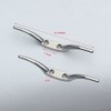 Huouo 2 PCS Flagpole Cleat Hook 6 Inch Silver Cast
