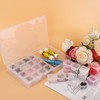 Sumnacon Transparent Bead Case Parts Storage Case with Lid, Independent,