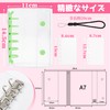 Sticker Notebook, Transparent, A7 Size, Removable, Girls, Sticker Binder, Sticker