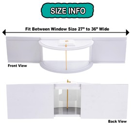 KENNELS & KATS Window Bird Feeders for Viewing 180° Clear Nature, in House Window Bird Feeder Experience Wild Birds in Your Bedroom, Easy to Refill, Durable and Elegant Design