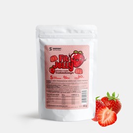 INSPORT Nutrition - FIT JELLY - Sugar-free Jelly - Low Calorie - No Fat and No Carbohydrates - High Protein - Powder - (35 g, Strawberry)