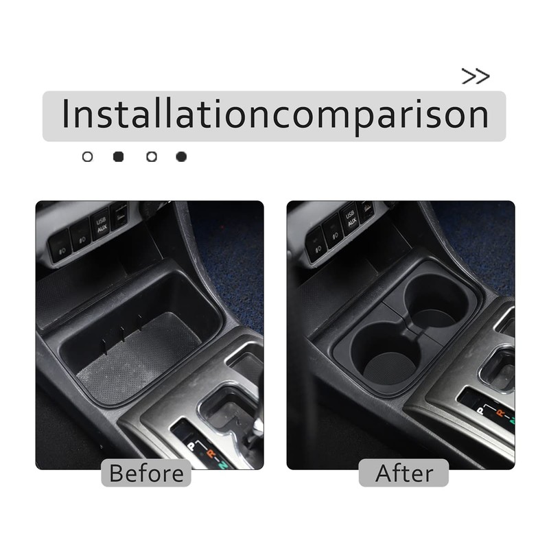 CHEAYAR Cup Holder Inserts,for Toyota Tacoma 2011-2015,Car,Shifter Storage Box Interior