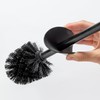 Glass Decorative Toilet Bowl Cleaner Brushes & Holder Set for