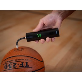 AirSilo Fast Electric Ball Pump with LED Pressure Gauge (Max 15PSI) for Football, Basketball, Volleyball, Rugby, Soccer, Swimming Ring etc. with Needles.