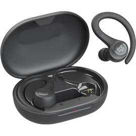 JLab Go Air Sport Running Headphones - True Wireless Earphones, Bluetooth Earbuds, In Ear Buds with Hooks for Sports & Gym, IP55 Sweat-Resistant, 32+ Hr Playtime, EQ3 Sound, Graphite