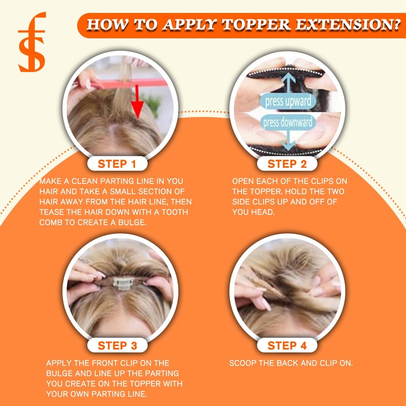 Full Shine Crown Hair Topper for Women Remy Human Hair