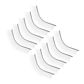 FRCOLOR 5 Pairs Simulated Eyelashes Fake Eyelashes Fake Lashes False Eyelashes Lash Strips Strip Lashes Bulk Practice Lashes for Training Thin Lashes Thin Eyelashes Chemical Fiber Black