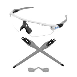 Eye Opening Stuff Replacement Black Temples Arms For Oakley Radar EV Path OO9275 Sunglasses - Grey