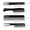 TECHTONGDA 10Pcs Plastic Barbers Brush Combs Hairdressing Comb Makeup Tools