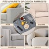 YUBAMIN Bamboo Sofa Arm Tray, Anti-Dropping Couch Arm Tray, Foldable