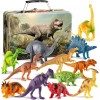 PLAYVIBE Dinosaur Toys for Kids 5-7. 12 Realistic Small Dinosaur