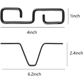 zaoalife Rain Chain Gutter Adapter Clip, Rain Chain Gutter Adapter Hook, V Shape Hook Hanger Gutter Clip for Rain Chain, Iron Connector for Downspout Outlet