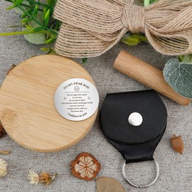 FAJUXIS Pocket Hug Token Back to School Gift for Boys, Keychain, Graduation Gift for Son, Birthday Gift for Teen Boy