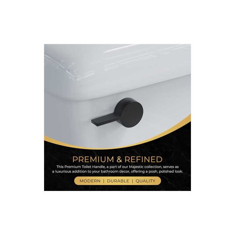 RAVINE Premium Modern Luxury Universal Toilet Handle Replacement, Majestic Collection.