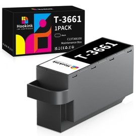 Hookink T3661 Maintenance Box (C13T366100) Compatible with Epson XP-8500 XP-8505 XP-8600 XP‑8605 XP-8700 XP-15000 XP-6000 XP-6001 XP-6005 XP-6100 XP-6105 XP-97 Printer 00